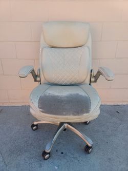 High-Back Leather Office Chair with Armrests