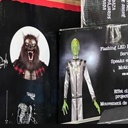 Halloween 10ft Animated Alien with Lights and Sounds