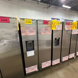 🔴Side By Side Samsung Smart Refrigerators With Water And Ice-$699! 1 Year Warranty!