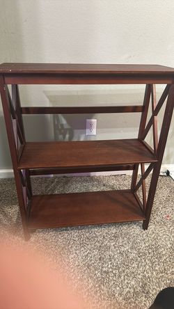 3-Tier Wood Bookshelf