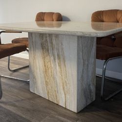 Marble Travertine Dining Table 