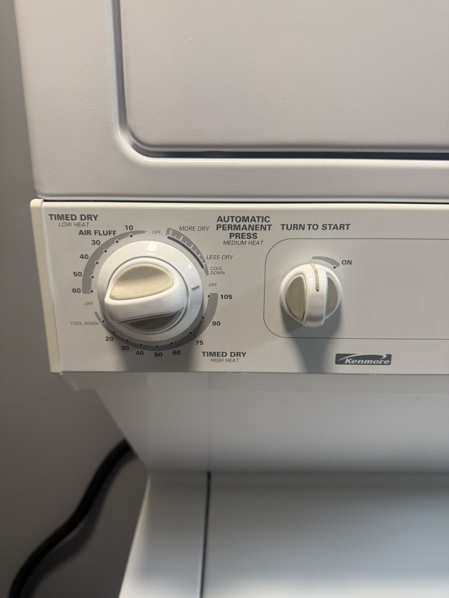 27" Kenmore Stackable Washer and Dryer