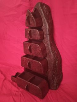 Hand Carved Wooden Jewelry Box 