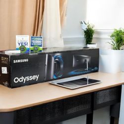 6564042 Samsung 49” odyssey 1000r curved dual QHD 240hz 1ms monitor 