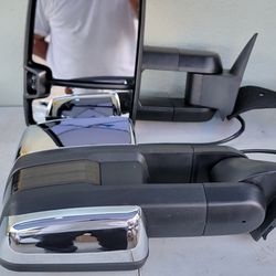 14-18 Silverado 14-18 Sierra LED Tow Mirrors Espejos Retrovisores Chevy