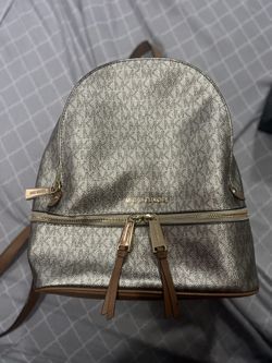Michael Kors Rhea Medium Metallic Backpack 