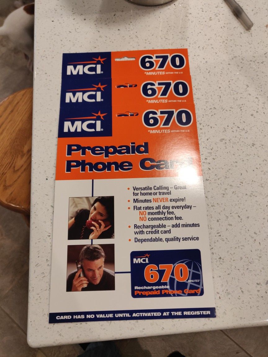 MCI Prepaid Phone Card