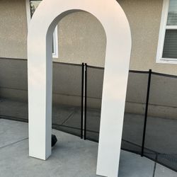 3D Wood Arch Backdrop 