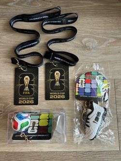 NEW FIFA 2026 World Cup Soccer Ball Shoes Keychain Collectible
