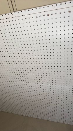 White pegboard