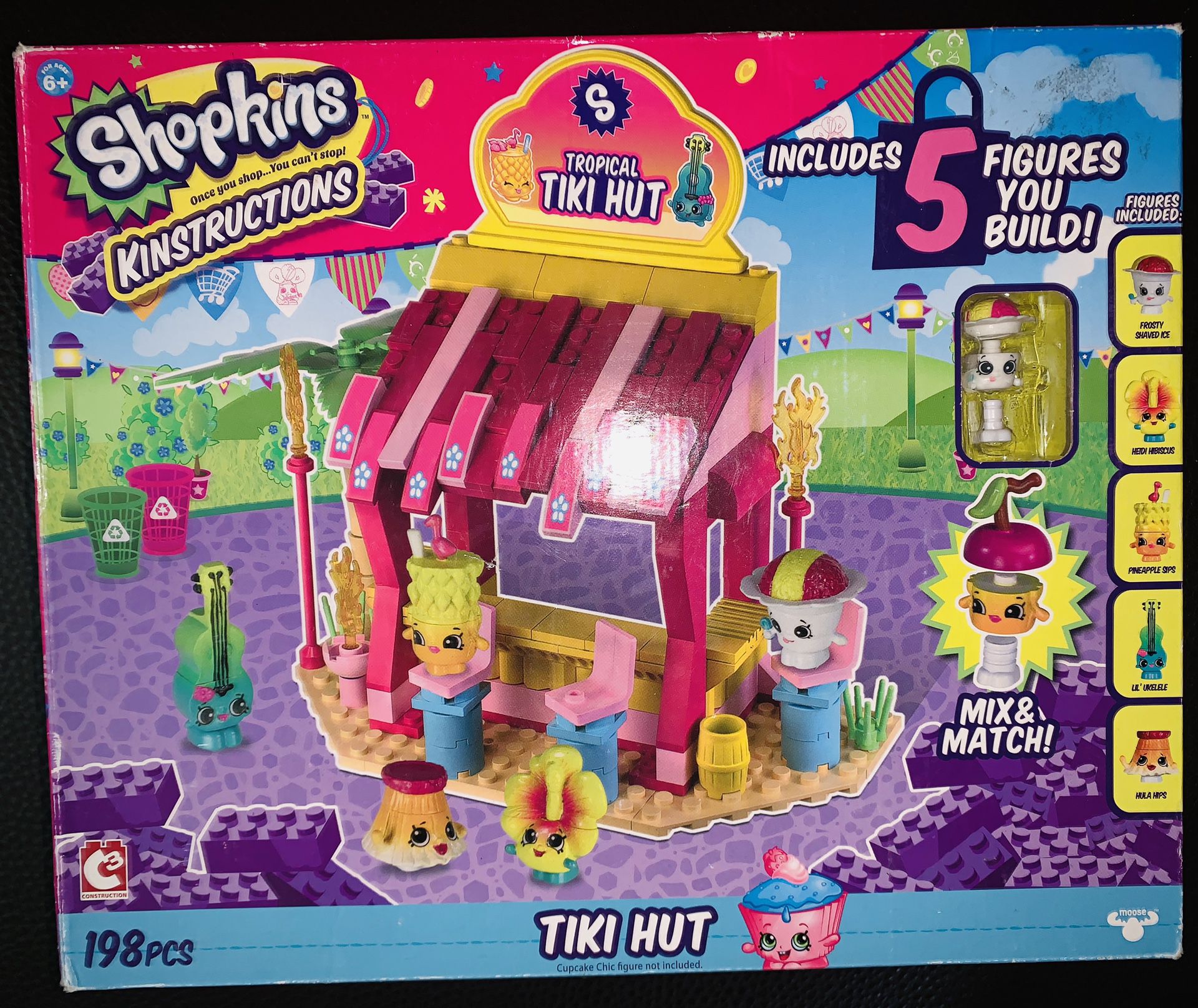 Shopkins Toys Kinstructions Tiki Hut Set