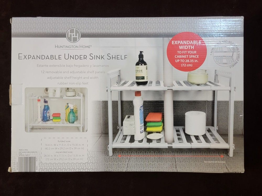Expandable Under Sink Shelf Huntington Home