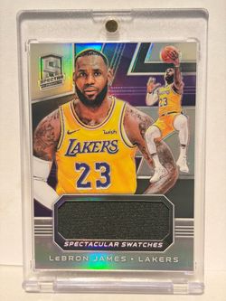 2018 Spectra Game Worn LeBron James Spectacular swatches /99