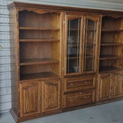 Wood book Shelf And Display Case 