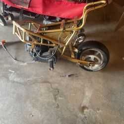 Mini Bike Frame Back Tire And Engine