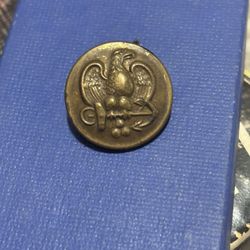 WWII (1941) US Navy Officer Brass Button 1”