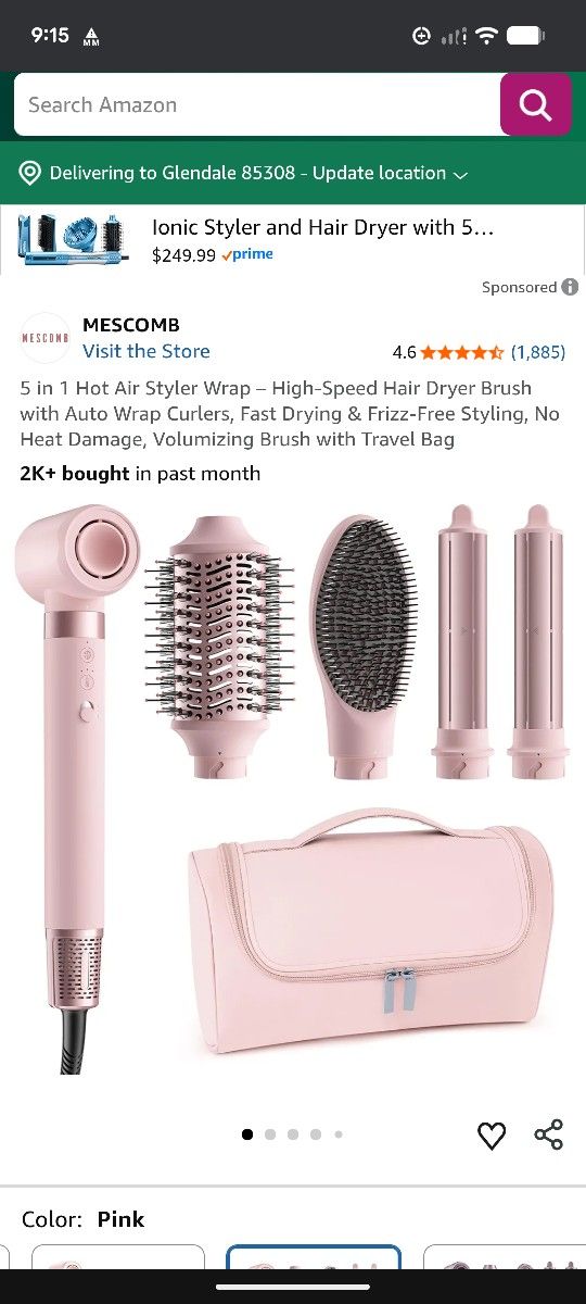 Mescomb 5 In 1 Hair Dryer