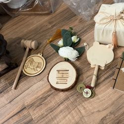 Korean Dohljabi Set + Dohl Items – Neutral Wooden First Birthday Props