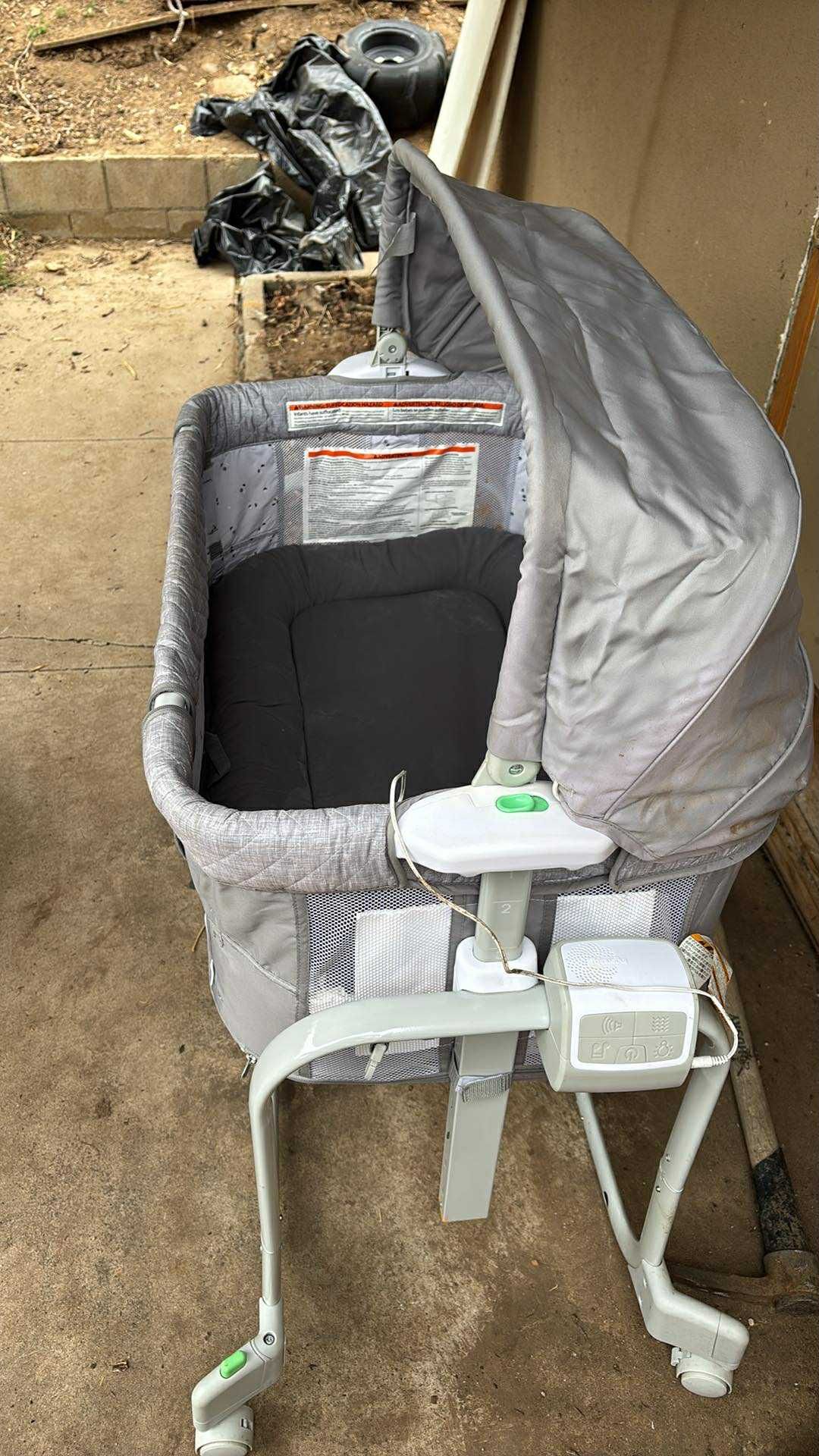 Gray Baby Bassinet