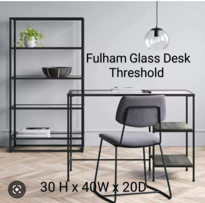 Brand New Threshold Fulham Glass Writing Desk