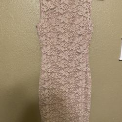 Gold Lace Windsor Dress