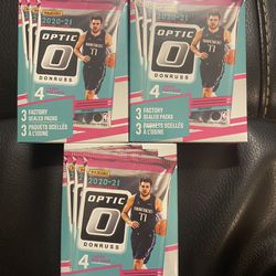 2020-21 Optic Basketball Hanger Boxes Lot Of 3