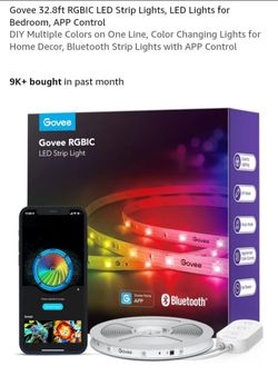 NEW GOVEE 32.8FT RGBIC LED STRIP LIGHTS