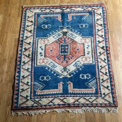 Vintage Wool Turkish Rug
