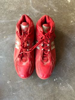 New Balance Red Baseball Spikes