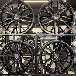 18” 19” Chevy Corvette Wheels Black 5x12mm New Wheel Rim Exchange 