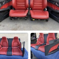 W204 Amg Red Leather Seats Full Interior Very Rare 