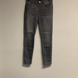 7 For All Mankind Women’s The B(air) HW Ankle Skinny B(air) Smoke Sz 32. Sh