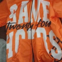 Orange Zip-up Hoodie