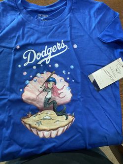 Dodgers Mermaid Teen Girls Shirt