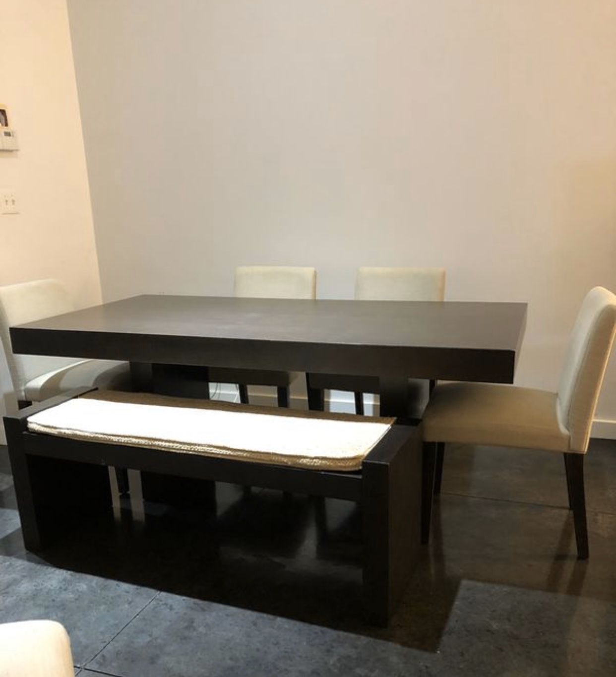 West Elm Dining Table + 2 Benches