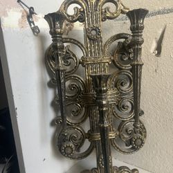 Wall Mount Candelabra Candle Holder Vintage Antique 