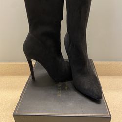 Black Suede Boot (12” tall) Size 7.5