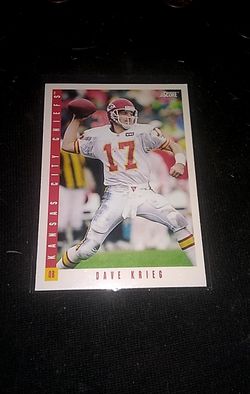 Chiefs football card