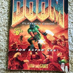 Official Doom Players Guide 1995 For Super NES 