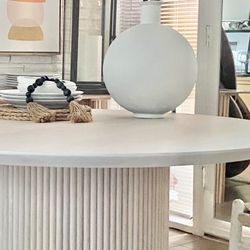 Beautiful Pearl Patina 60 Inch Dining Table