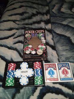 Professional Poker Chips With Cards