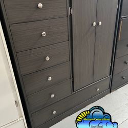 Pacoima Grey Wardrobe Closet New Ropero Bonito Nuevo 