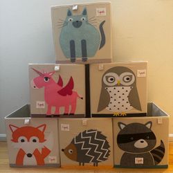 Set of 6 Toy Bins from 3 Sprouts