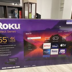 55” Smart Led Roku TV 4K ( new inbox ) -280 for each 