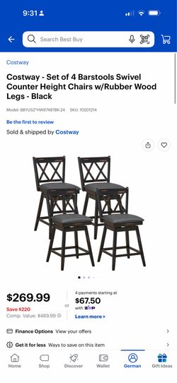 Brand New Two barstools brand new from Best Buy