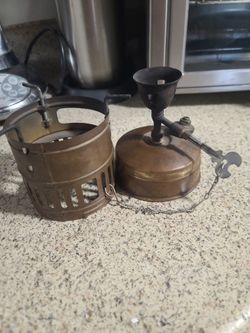 Vintage SEVA 123 Brass Camp Backpacking Stove Made in Sweden