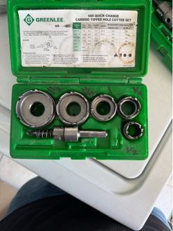 Greenlee carbide hole saw kit