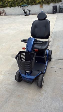 Blue electric victory 10 sports model scooter