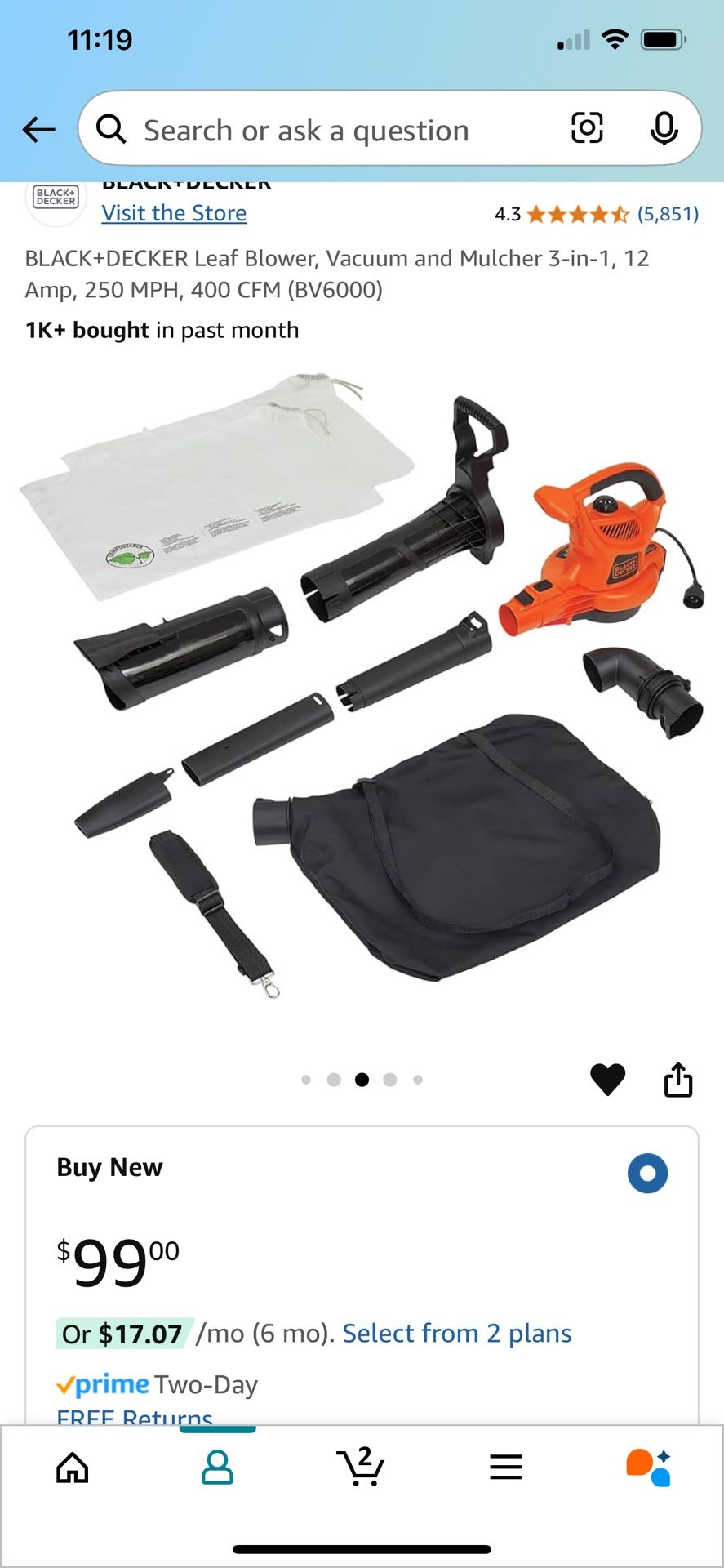 Leaf Blower/sucker
