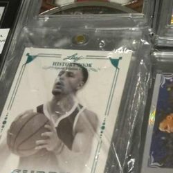 STEPH CURRY SIGNED BASKET BALL CARD /5